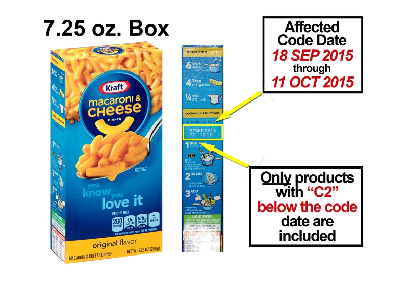 Kraft Macaroni & Cheese Recalled for Possible Metal Pieces