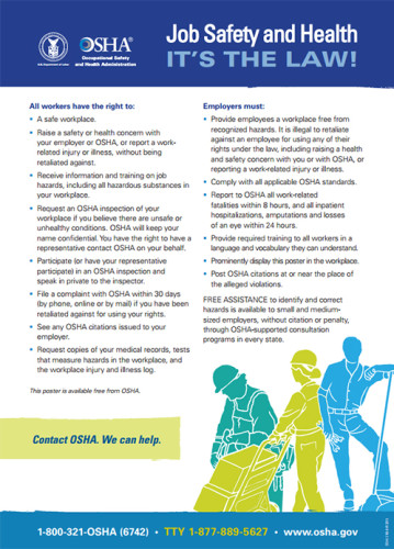 OSHA unveils new version of its required workplace poster